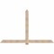 Ekena Millwork Eugene Smooth Timber Gable Bracket, Douglas Fir, 96"W x 60"H x 1 1/2"D x 5 1/2"F, 15/12 Pitch GBW096X60X0206EUG00SDF - alternate 1